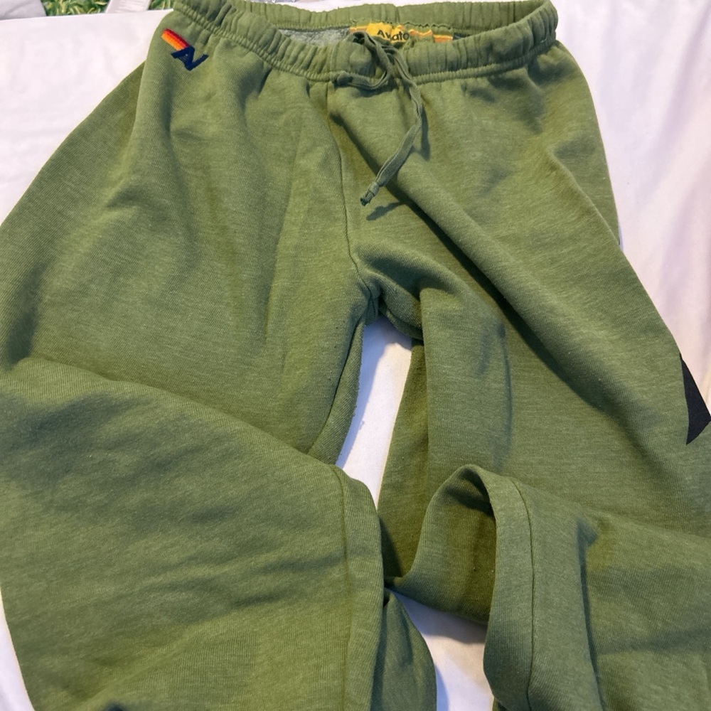 Aviator nation green sweatpants size small